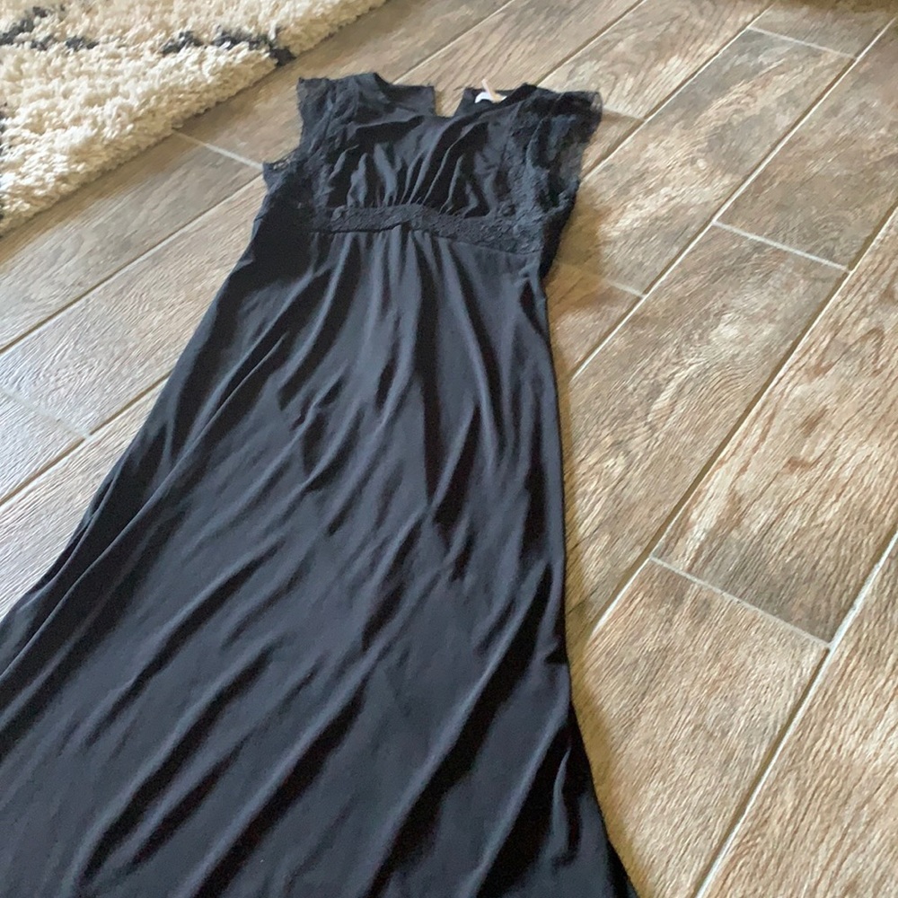 Simple long black evening dress. BCBGeneration